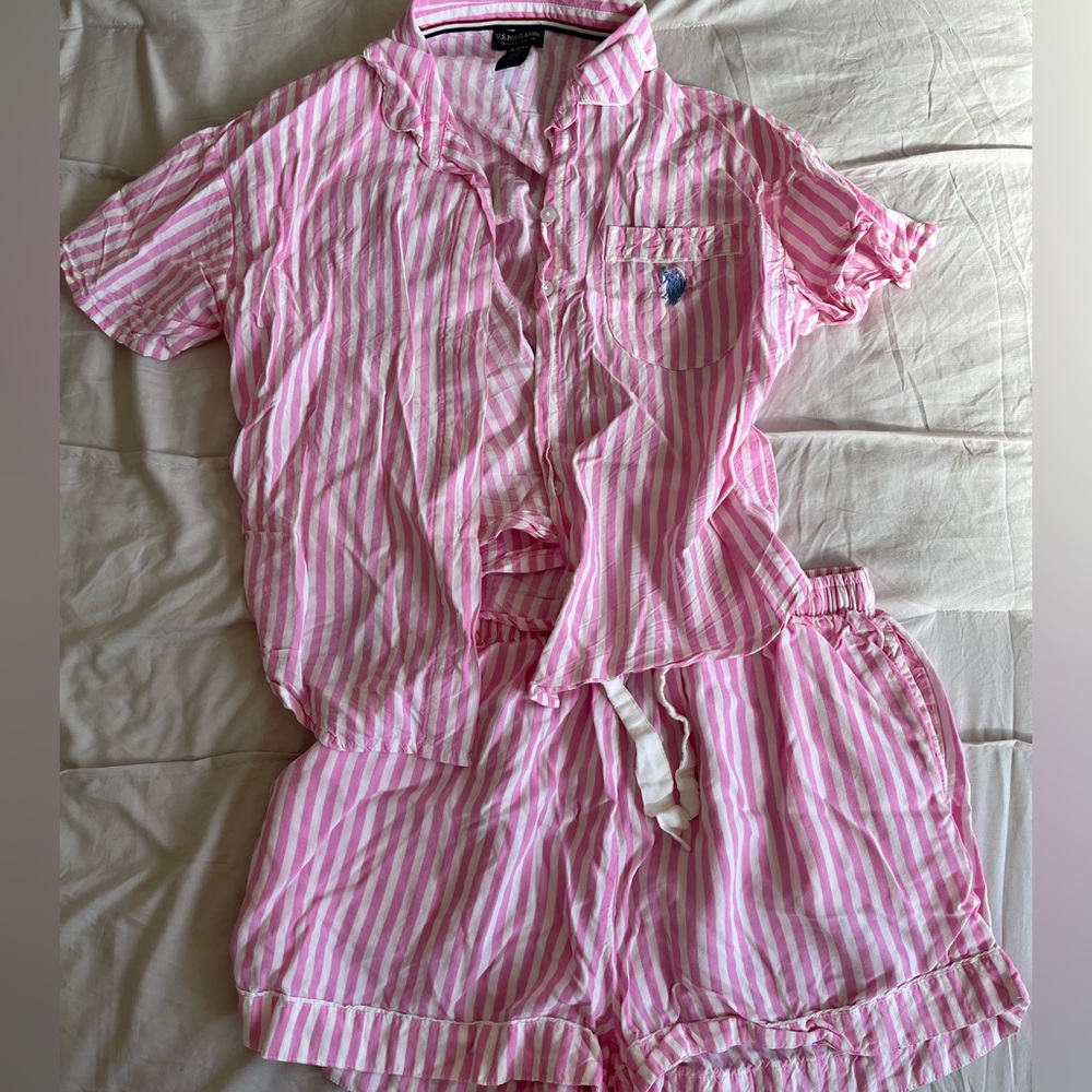 Pink Striped Pajama Set Ralph Lauren